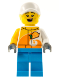 LEGO cty1314 Stuntz Crew, Female, White Cap, 