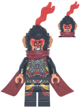LEGO mk090 Evil Macaque - Black and Red Armor, Dark Red Cape, Cat Tail