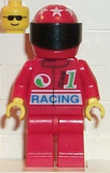 LEGO oct029 Octan - Racing, Red Legs, Red Helmet 7 White Stars, Black Visor