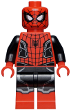 LEGO sh782 Spider-Man - Black and Red Suit, Small Black Spider, Silver Trim (Upgraded Suit)